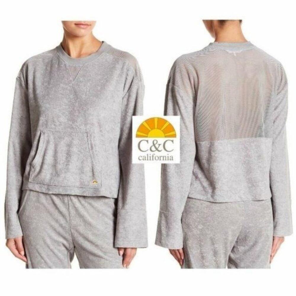 C & C California Mesh Long Sleeve Top